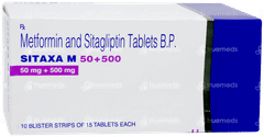 Sitaxa M 50+500 Tablet 15 Sitaxa M 50+500 Tablet 15