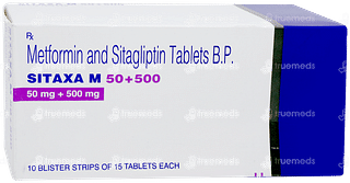 Sitaxa M 50+500 Tablet 15