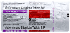 Sitaxa M 50+500 Tablet 15 Sitaxa M 50+500 Tablet 15