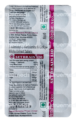 Setbrain 120/400 MG Tablet 10