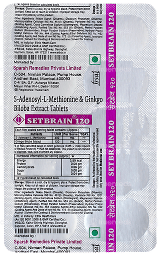 Setbrain 120 Tablet 10