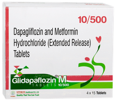 Glidapaflozin M 10/500 Tablet 15 Glidapaflozin M 10/500 Tablet 15