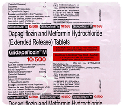 Glidapaflozin M 10/500 Tablet 15 Glidapaflozin M 10/500 Tablet 15