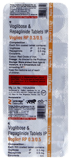 Voglios Rp 0.3/0.5 Tablet 10