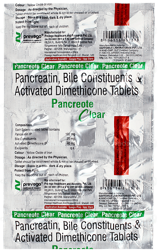 Pancreote Clear Tablet 15