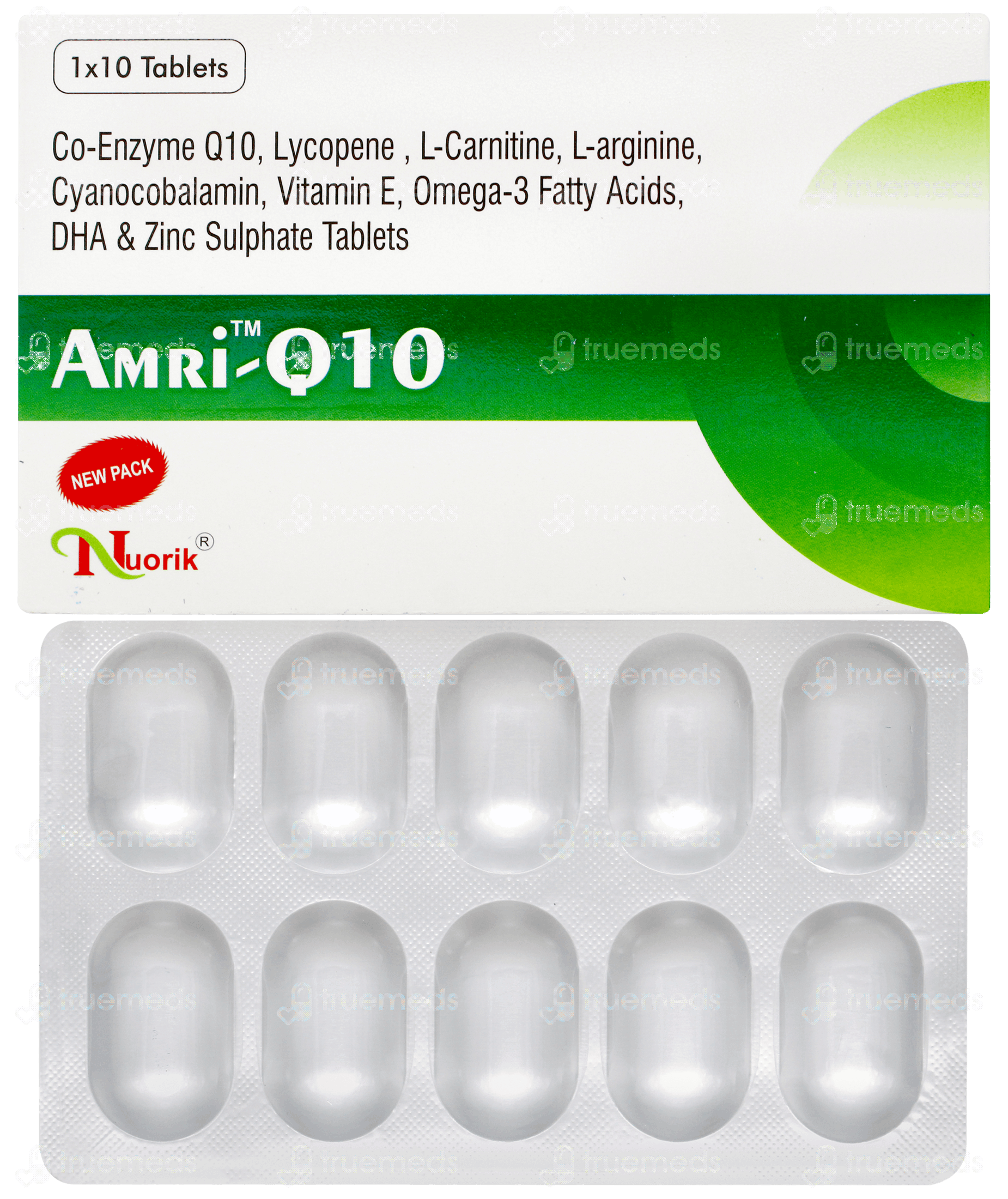 Amri Q10 Tablet 10 - Uses, Side Effects, Dosage, Price