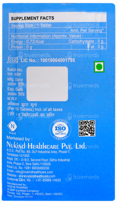 Nukind Zinc Tablet 15 Nukind Zinc Tablet 15