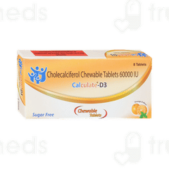 Calculate D3 Orange & Mint Sugar Free Chewable Tablet 8