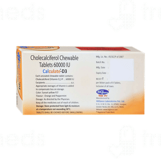 Calculate D3 Orange & Mint Sugar Free Chewable Tablet 8