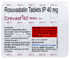 Crevast 40 Tablet 15 Crevast 40 Tablet 15