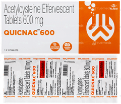 Quicnac 600 Orange Flavour Sugar Free Effervescent Tablet 10