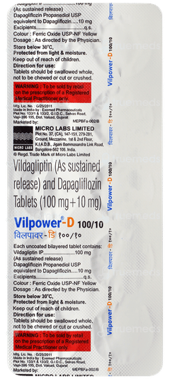Vilpower D 100/10 Tablet 10