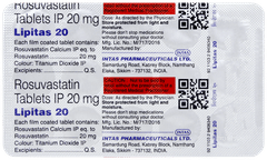 Lipitas 20 Tablet 15 Lipitas 20 Tablet 15