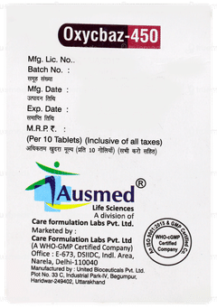 Oxycbaz 450 Tablet 10 Oxycbaz 450 Tablet 10