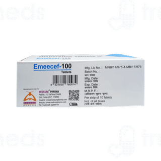 Emeecef 100 MG Tablet 10