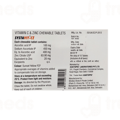 Systavit Cz Chewable Orange Sugar Free Tablet 15
