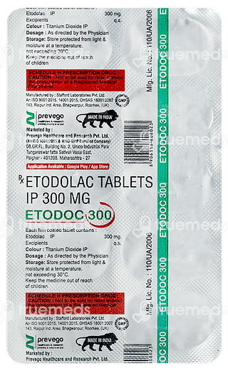 Etodoc 300 MG Tablet 10