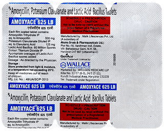 Amoxyace 625 Lb Tablet 6