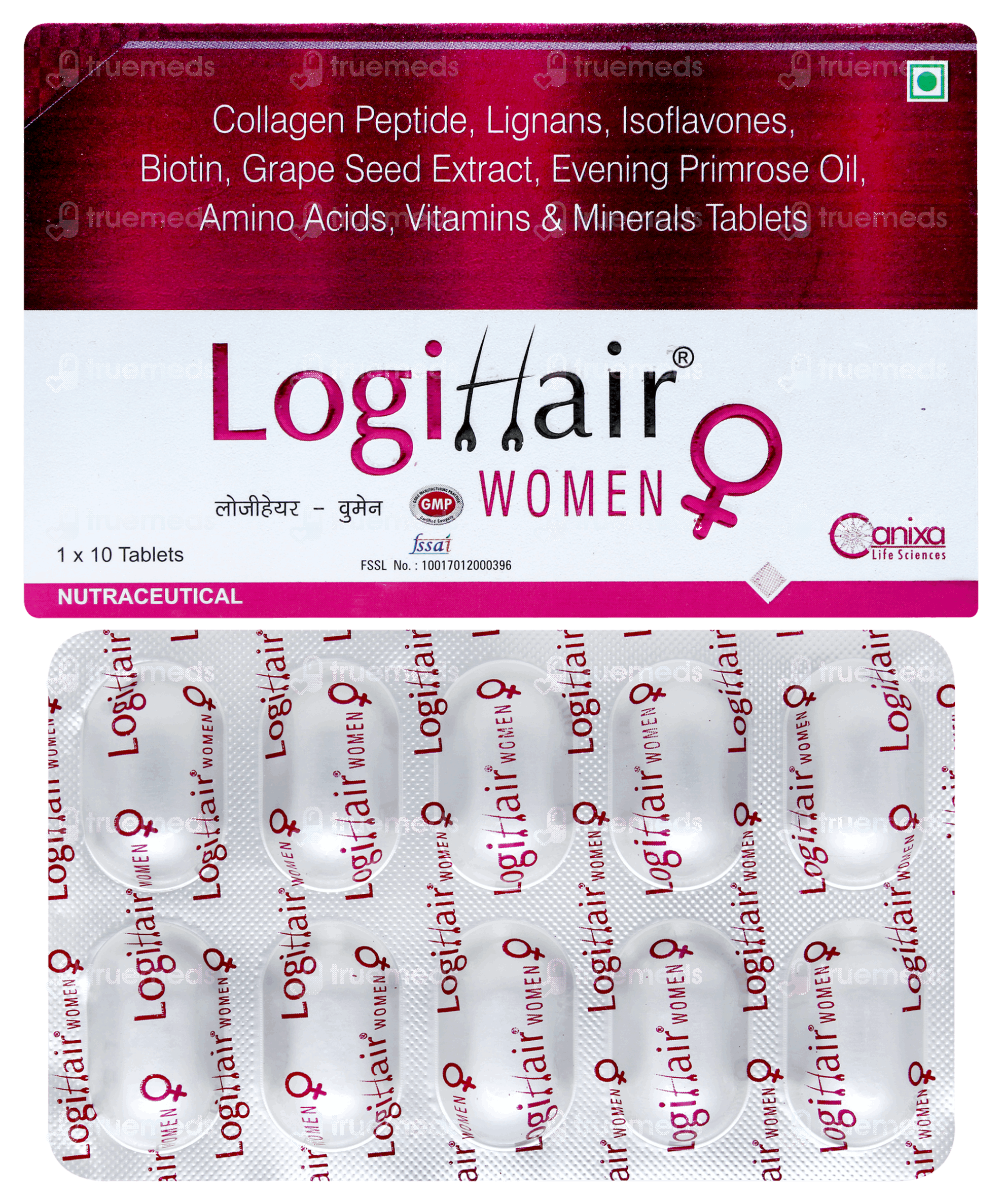 Logihair Women Tablet 10 Uses, Side Effects, Dosage, Price Truemeds