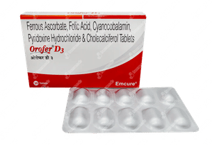 Orofer D3 Tablet 10 - Uses, Side Effects, Dosage, Price | Truemeds