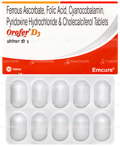 Orofer D3 Tablet 10