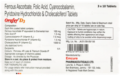 Orofer D3 Tablet 10 Orofer D3 Tablet 10