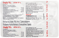 Orofer D3 Tablet 10 Orofer D3 Tablet 10