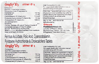 Orofer D3 Tablet 10