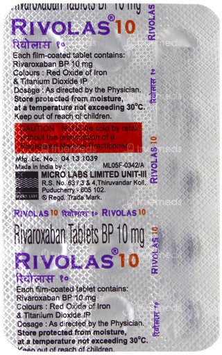 Rivolas 10 Tablet 15