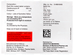Clarinova 500 Tablet 10 Clarinova 500 Tablet 10