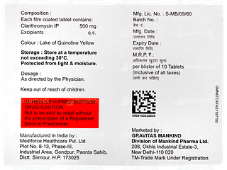 Clarinova 500 Tablet 10