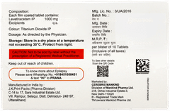 Epifast 1000 Tablet 10 Epifast 1000 Tablet 10