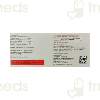 Trugaba Nt 100/10 MG Tablet 10