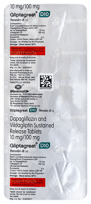 Gliptagreat D10 Tablet 10