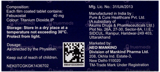 Febuhelp 40 Tablet 10