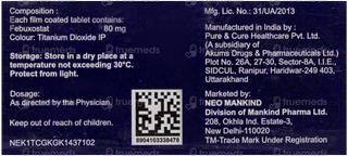 Febuhelp 80 Tablet 10