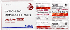 Voglistar Plus 0.3 Tablet 15