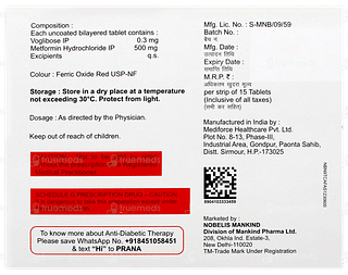 Voglistar Plus 0.3 Tablet 15