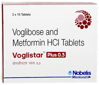 Voglistar Plus 0.3 Tablet 15