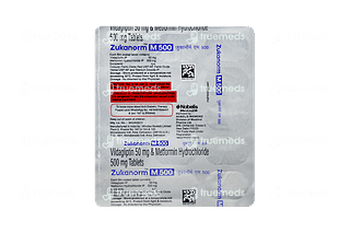 Zukanorm M 50/500 MG Tablet 15