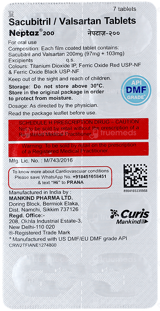 Neptaz 200mg Tablet 7