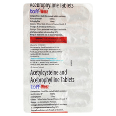 Toff Weez 600/100 Mg Tablet 10 Toff Weez 600/100 Mg Tablet 10