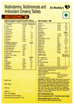 Becozinc G Tablet 10