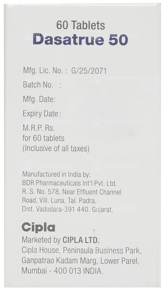 Dasatrue 50 MG Tablet 60