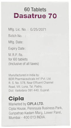 Dasatrue 70 MG Tablet 60