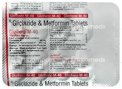 Glizihenz M 40 Tablet 10 Glizihenz M 40 Tablet 10