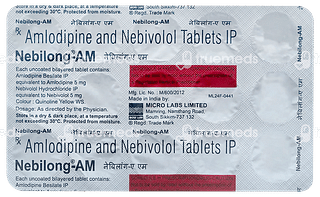 Nebilong Am 5/5 MG Tablet 15