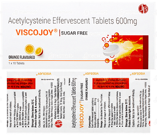 Viscojoy Orange Flavoured Sugar Free Effervescent Tablet 10