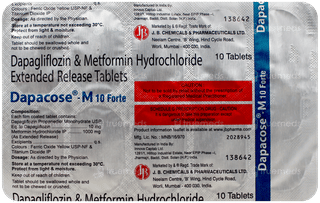 Dapacose M 10 Forte Tablet 10