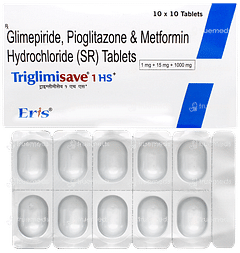 Triglimisave 1 Hs+tablet 10